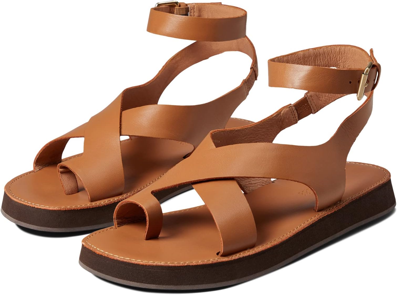 

Сандалии на плоской подошве The Natasha Flatform Sandal Madewell, цвет Desert Camel