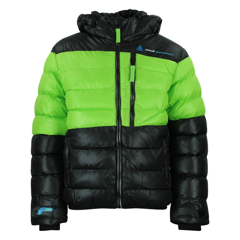 

Детская куртка Peak Mountain, цвет black/black/green