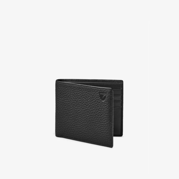 Кожаный кошелек billfold с логотипом Aspinal Of London, черный
