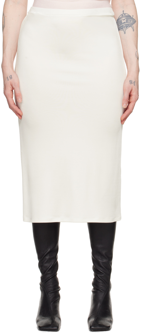 цена Белая юбка-миди с цветочным принтом Tove