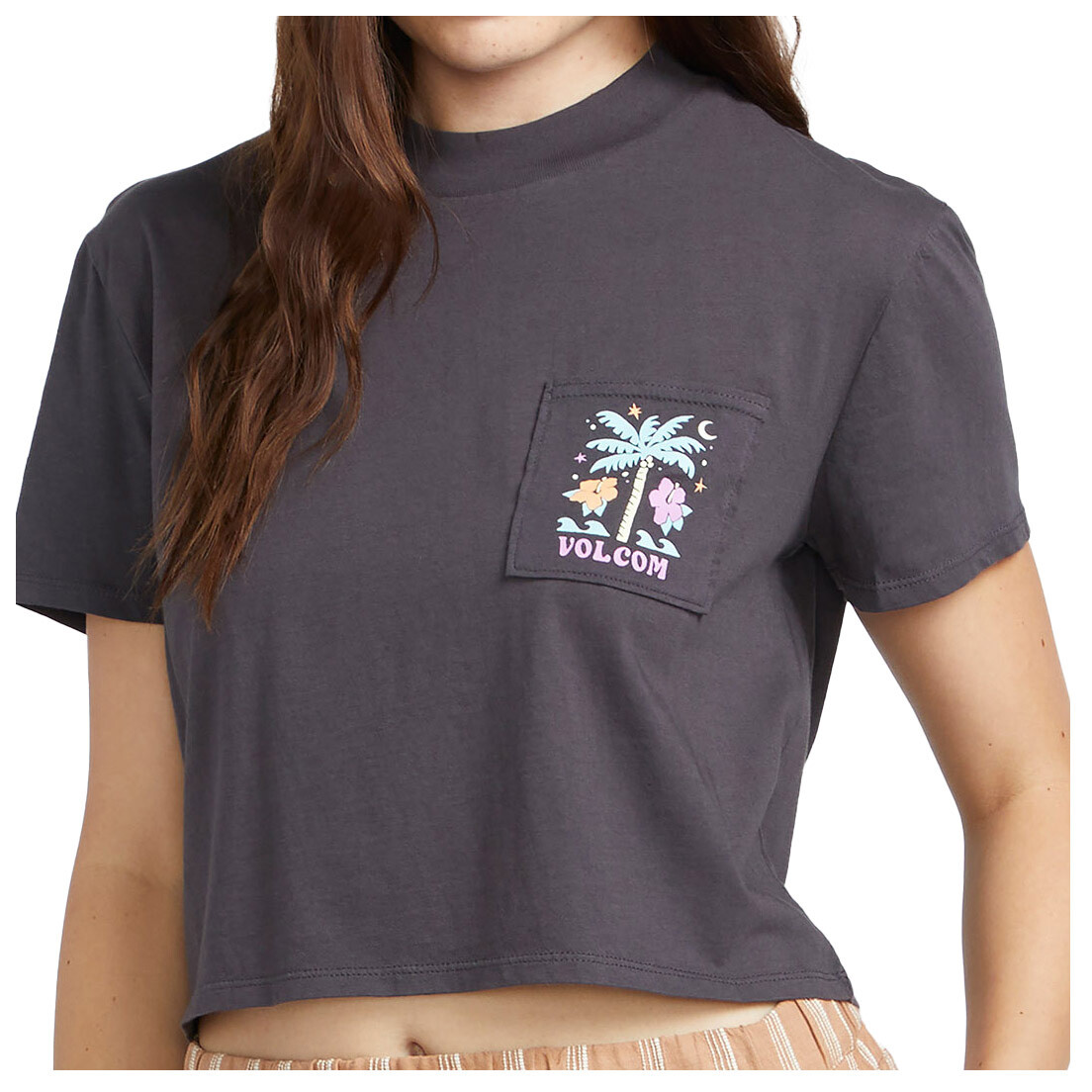 

Футболка Volcom Women's Pocket Dial Tee, цвет Vintage Black