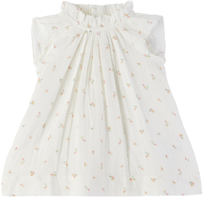 цена Детское белое платье Nuage Bonpoint