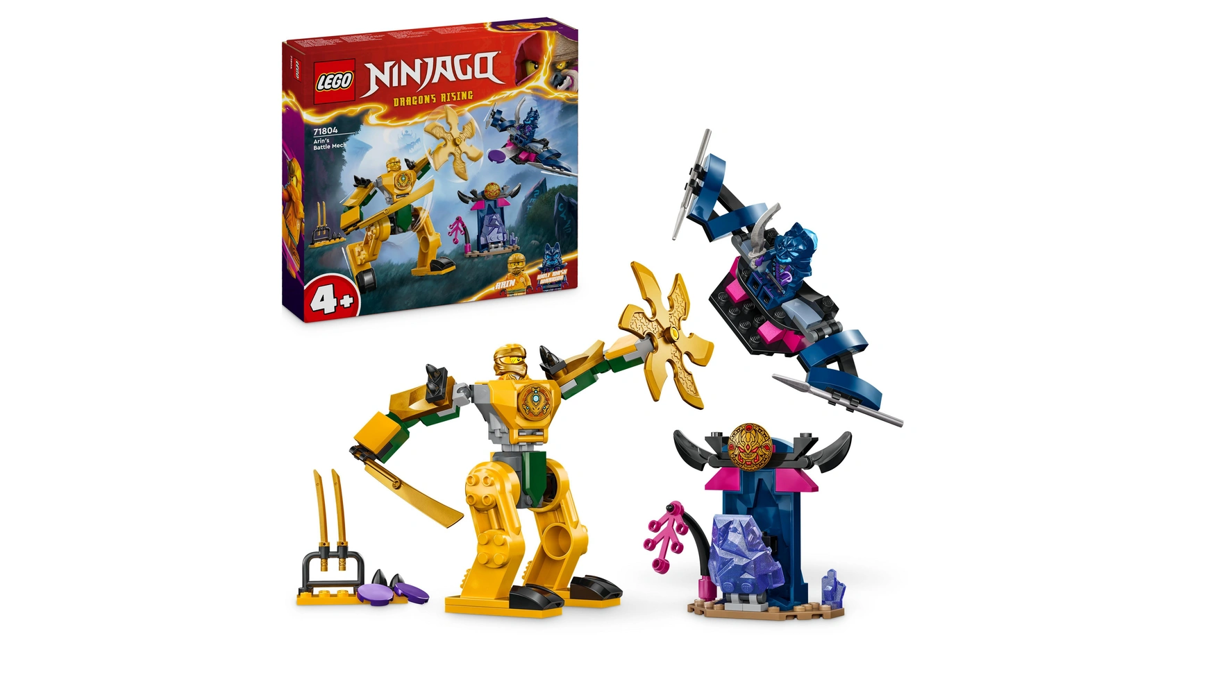 Lego NINJAGO Боевой мех Арина, игрушка ниндзя с фигурками героев