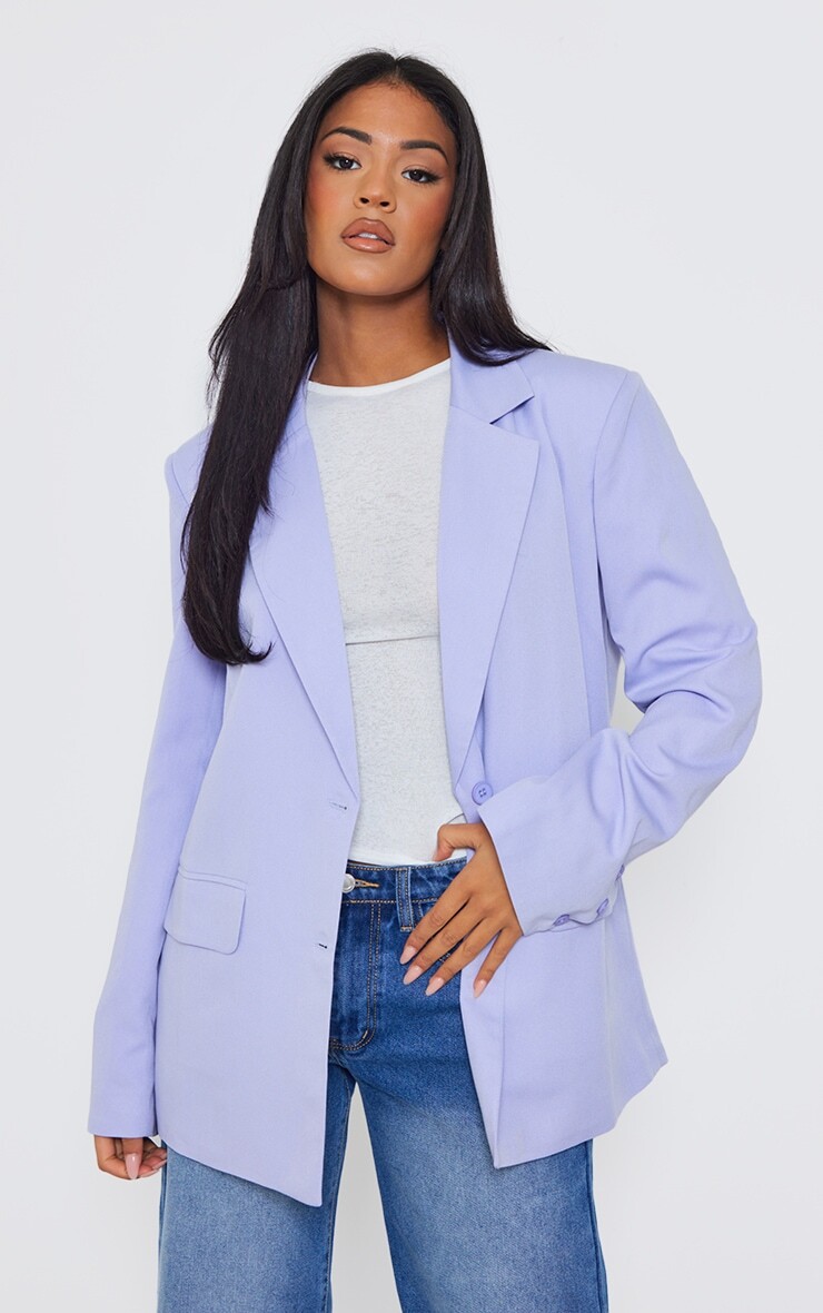 

PrettyLittleThing Высокий сиреневый оверсайз-пиджак для папы