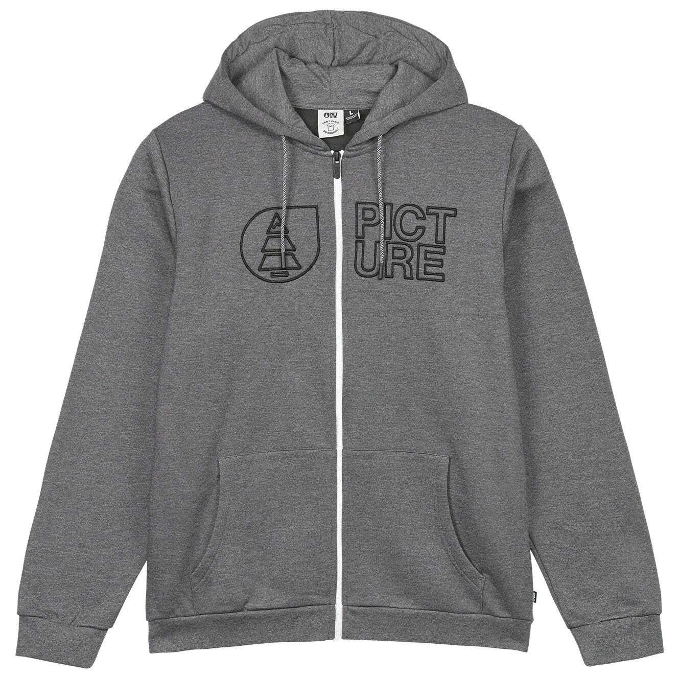 

Толстовка с капюшоном Picture Basement Zip, цвет Dark Grey Melange