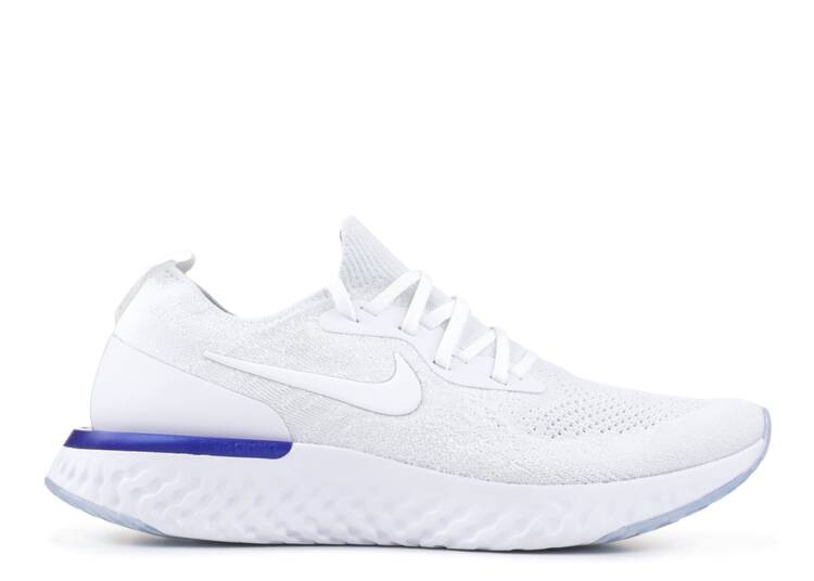 

Кроссовки Nike EPIC REACT FLYKNIT 'WHITE RACER BLUE', белый, Белый;серый