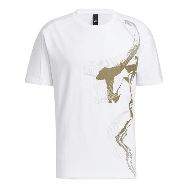Футболка adidas Wj Gfx Story Casual Breathable Round Neck Sports Short Sleeve White, мультиколор футболка adidas originals athleisure casual sports round neck breathable short sleeve white t shirt мультиколор
