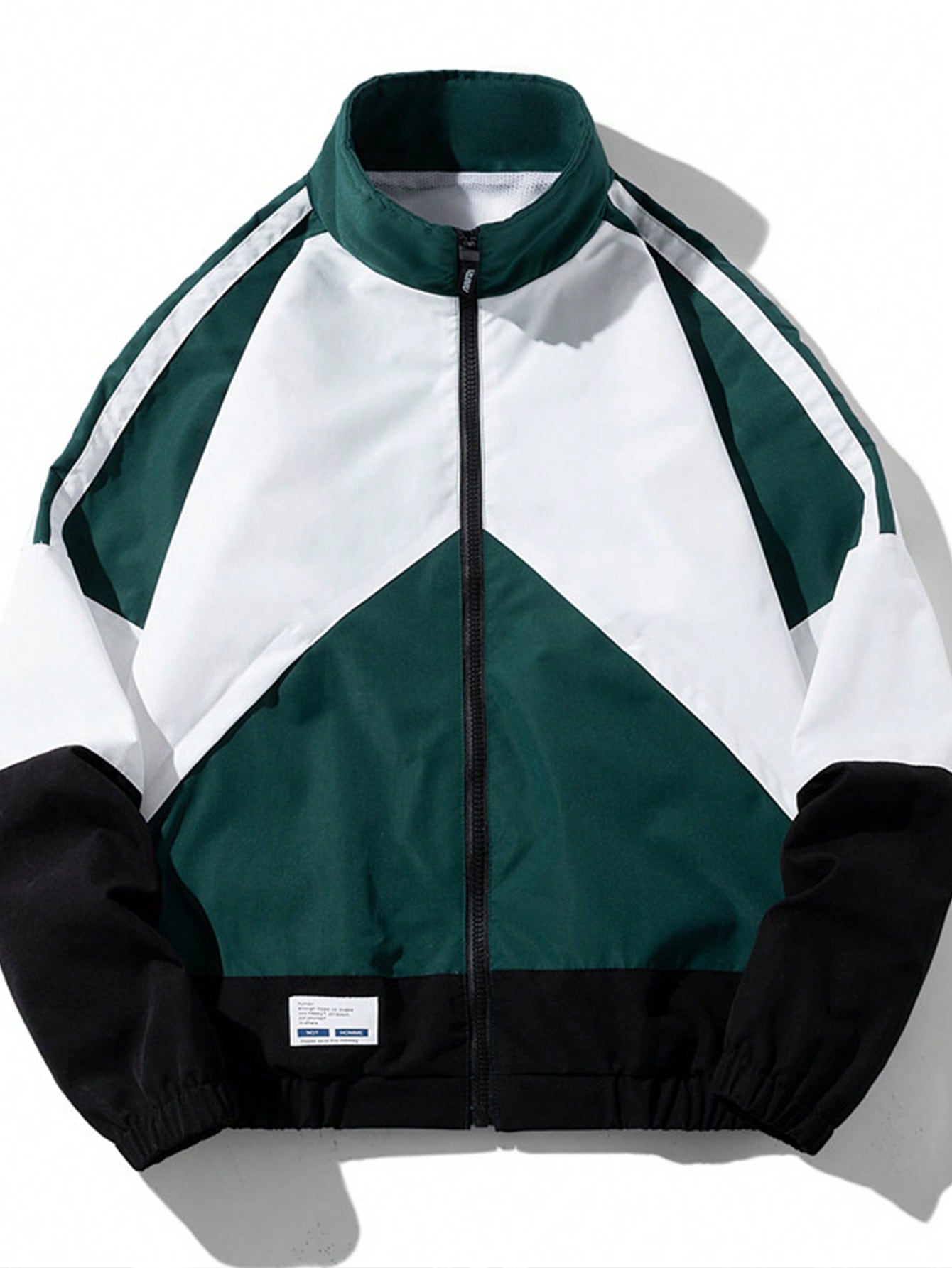 Мужская спортивная куртка с воротником-стойкой, длинный рукав, зеленый куртка мужская приталенная однотонная с воротником стойкой 2022