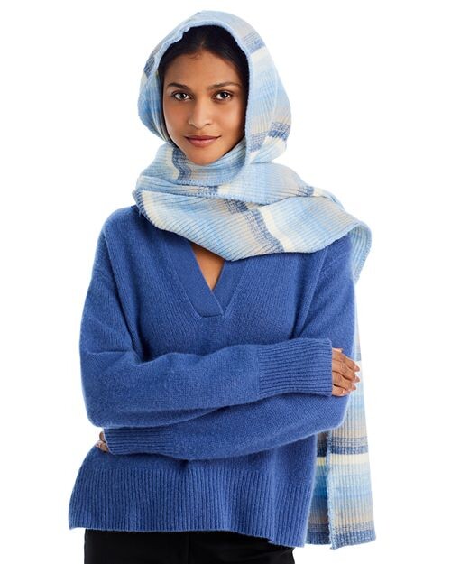 

Ombré Jacquard шарф с капюшоном AQUA, цвет Multi