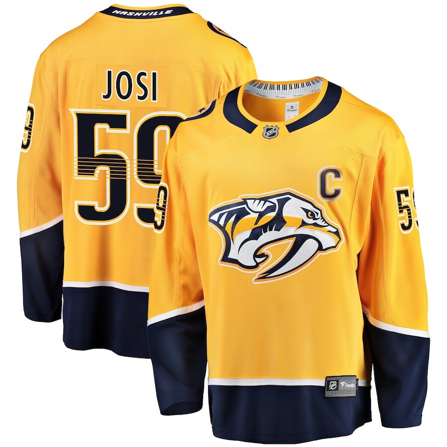 

Джерси Fanatics Branded Nashville Predators, золотой