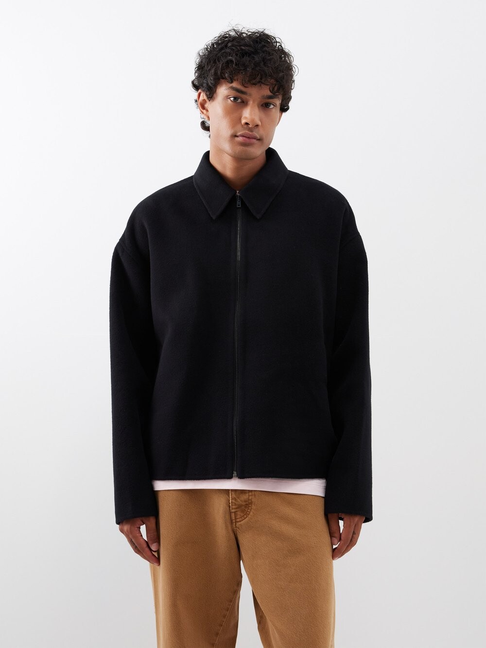 

Двусторонний шерстяной жакет doverio Acne Studios, черный