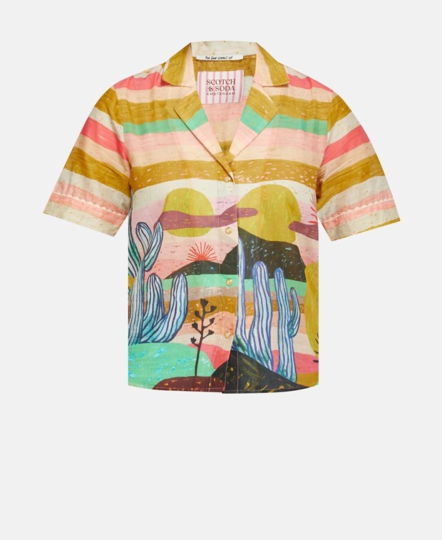 

Органик блузка Scotch & Soda, сирень