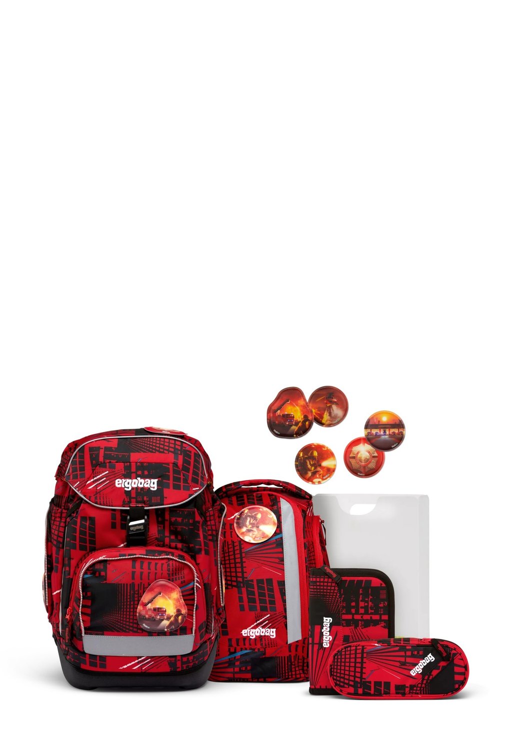 Комплект школьных сумок LUMI-EDITION Ergobag, цвет rot