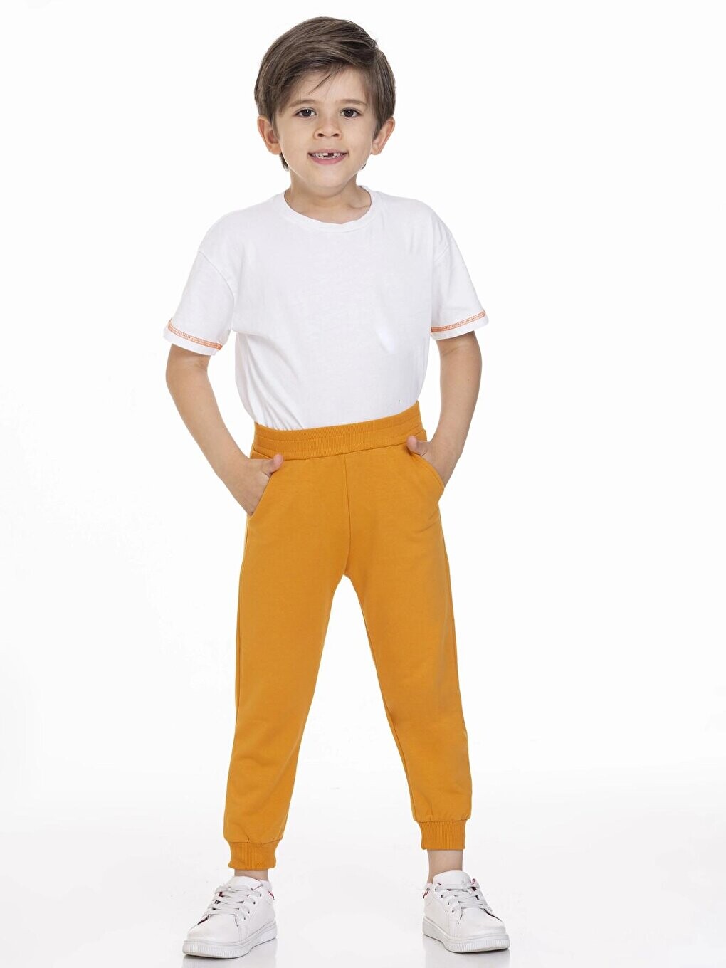 

Спортивные штаны Elastic Waist Boy Jogger 50707-1 MYHANNE, горчично-желтый