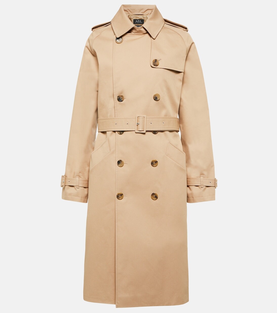 

Тренч greta из габардина A.P.C., бежевый