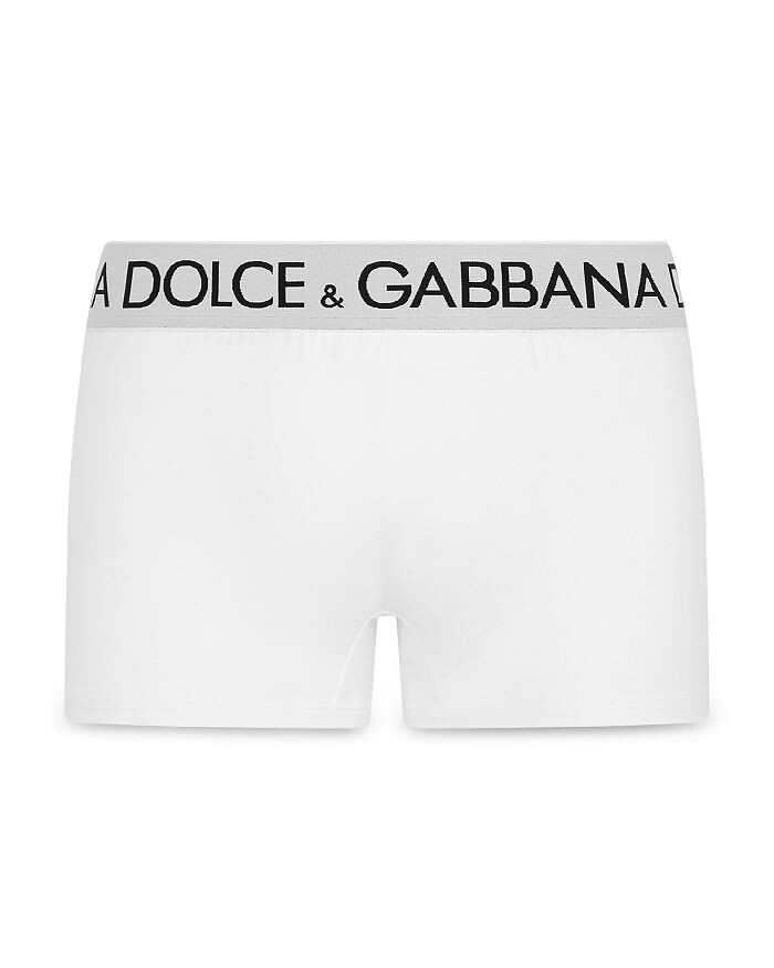 

Трусы-боксеры с логотипом на поясе из смеси хлопка Dolce & Gabbana