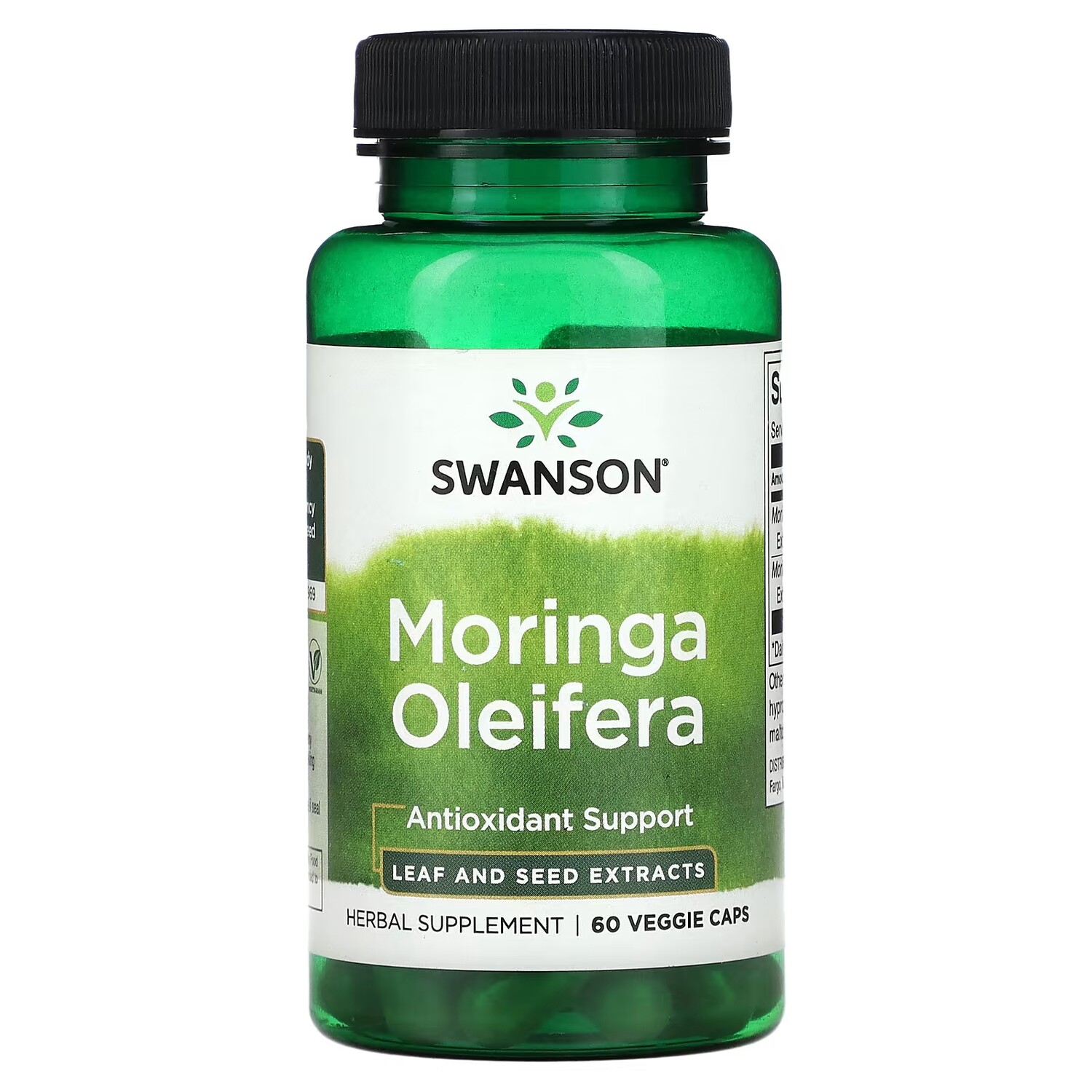 

Пищевая добавка Swanson Moringa Oleifera, 60 капсул