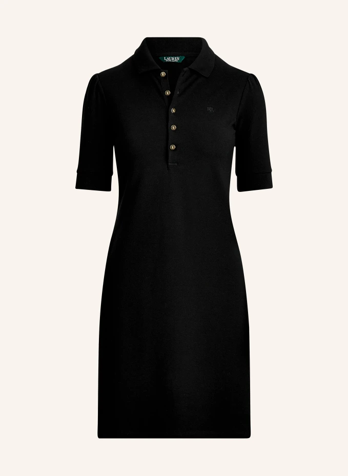 

Платье-поло из пике Lauren Ralph Lauren, черный