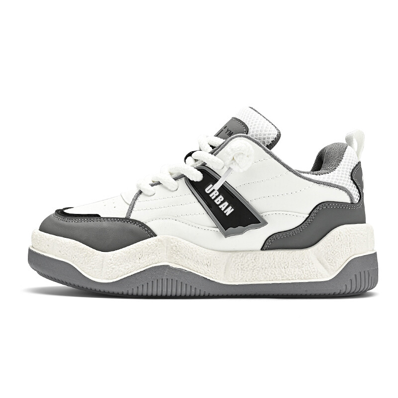 

Кроссовки URBAN AUTHENTIC Skateboarding Shoes Men Low-top, белый/черный
