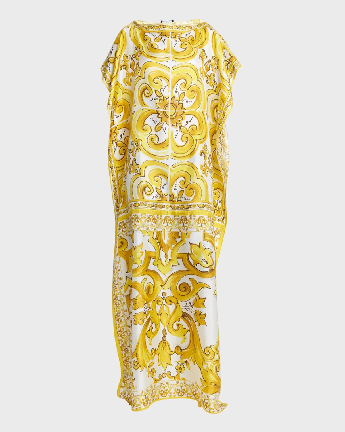 

Кафтан из шелкового твила с майоликой Dolce&Gabbana, цвет Mix Maiolica Giallo