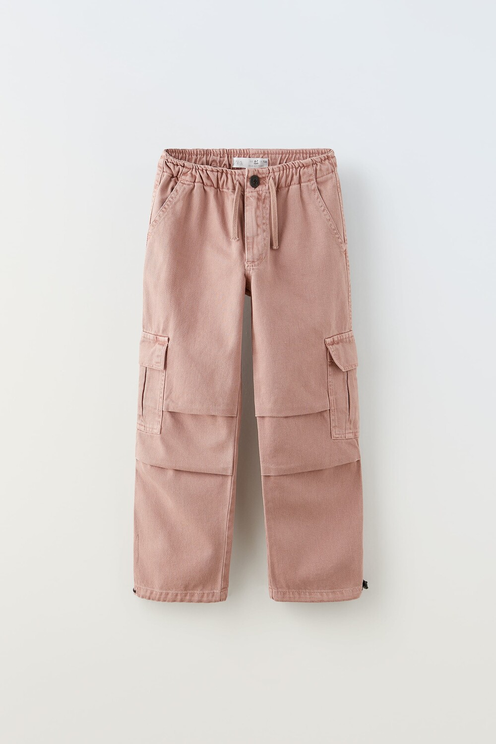 

Брюки из денима для парашютов Zara, розовый