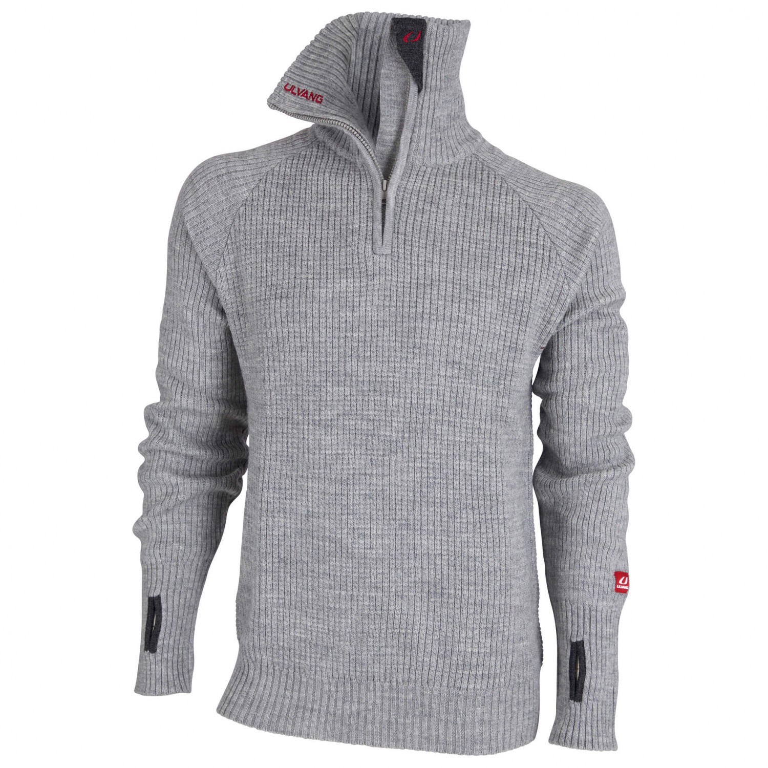 

Пуловер Ulvang Rav with Zip, цвет Grey Melange