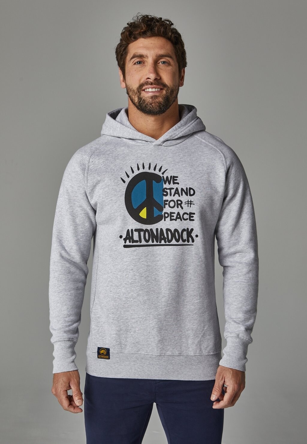 

Свитер с капюшоном SÕMBOLO PAZ ALTONADOCK, серый