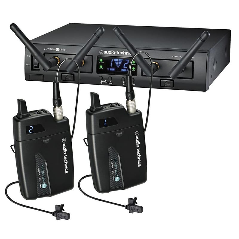 Беспроводная микрофонная система Audio-Technica ATW-1311/L System 10 Pro Digital Dual Lavalier Wireless Mic System радиосистема audio technica инструментальная радиосистема atw 1311