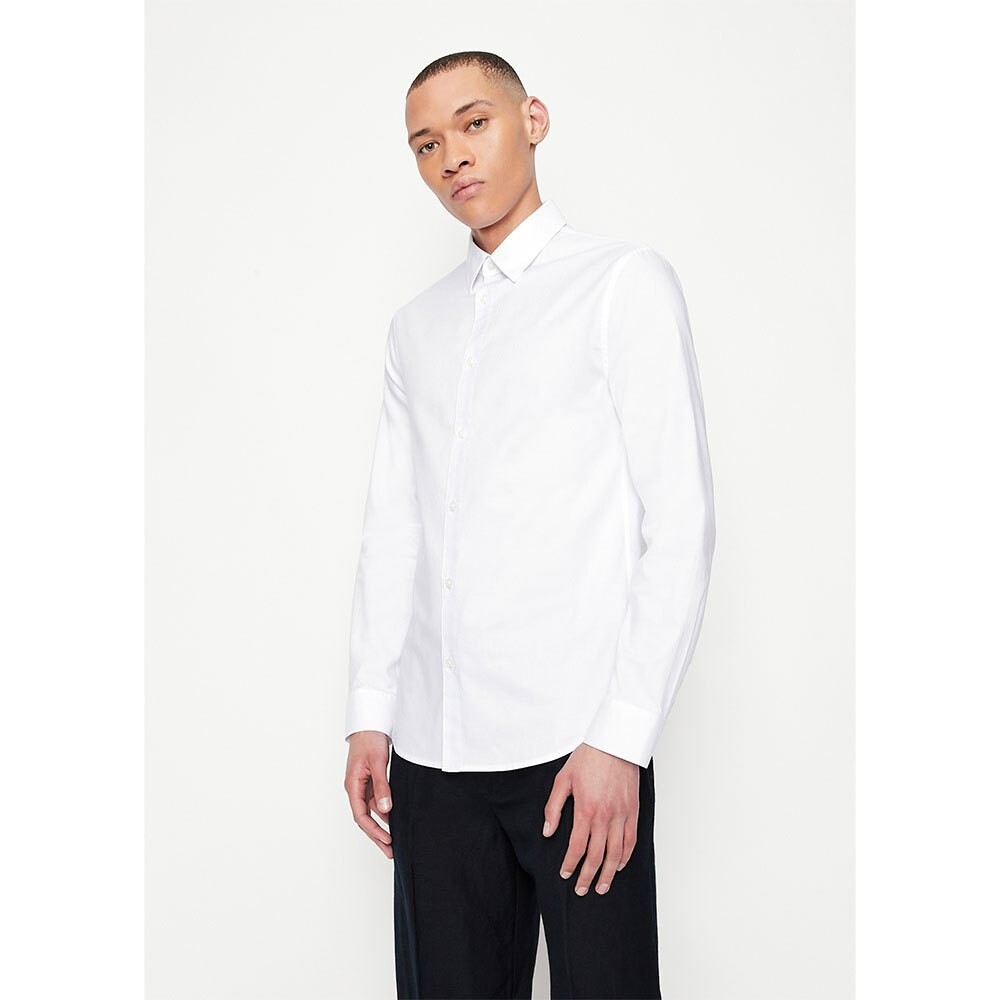 

Рубашка с длинным рукавом Armani Exchange 8NZCGB_Z8ANZ, белый