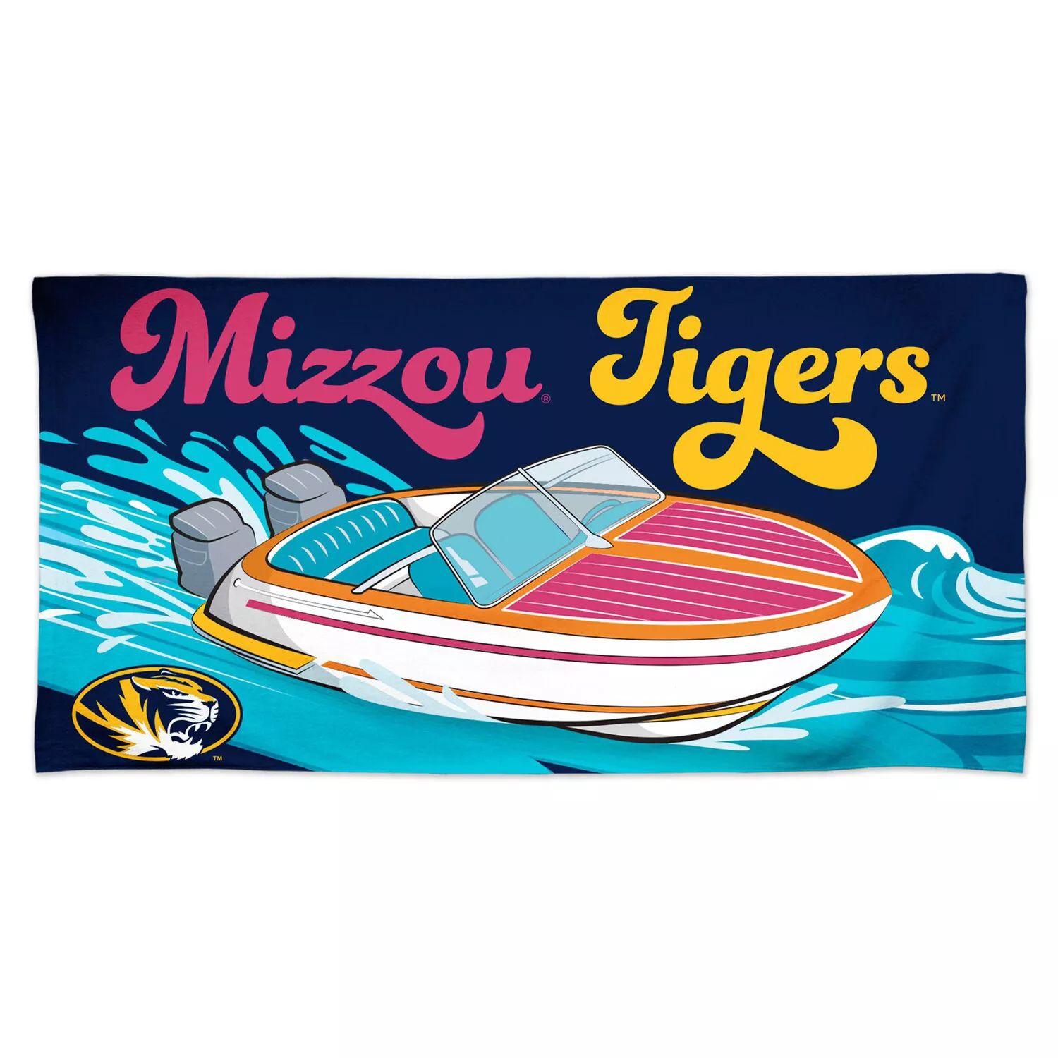 цена Пляжное полотенце WinCraft Missouri Tigers 30 x 60 дюймов Lake Vibes Speedboat