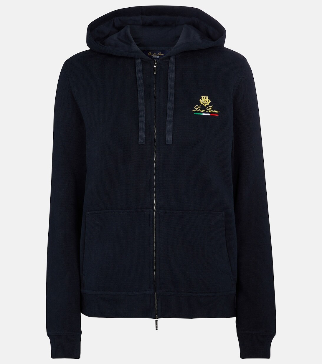 

Худи из хлопкового флиса Horsey LORO PIANA, синий