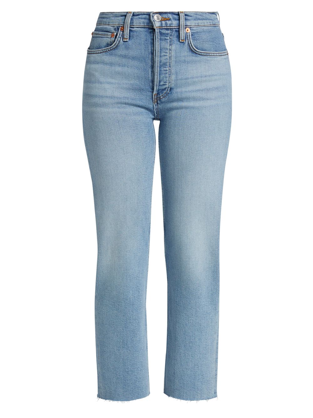 Джинсы прямого кроя с высокой посадкой Re/done джинсы прямого кроя ruth с высокой посадкой l agence цвет atwood blue
