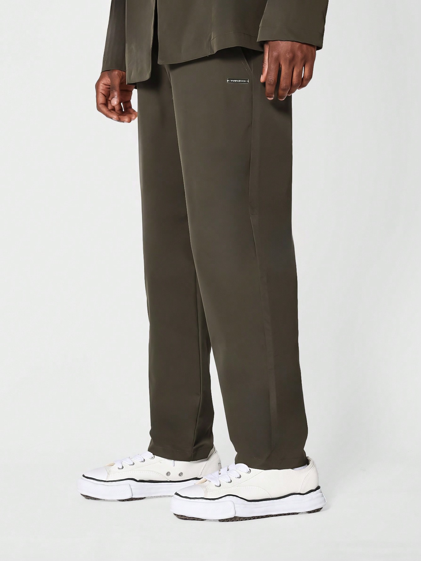 SUMWON Нейлоновые брюки для костюма, мокко браун men s fitness jogging sport suit trouser