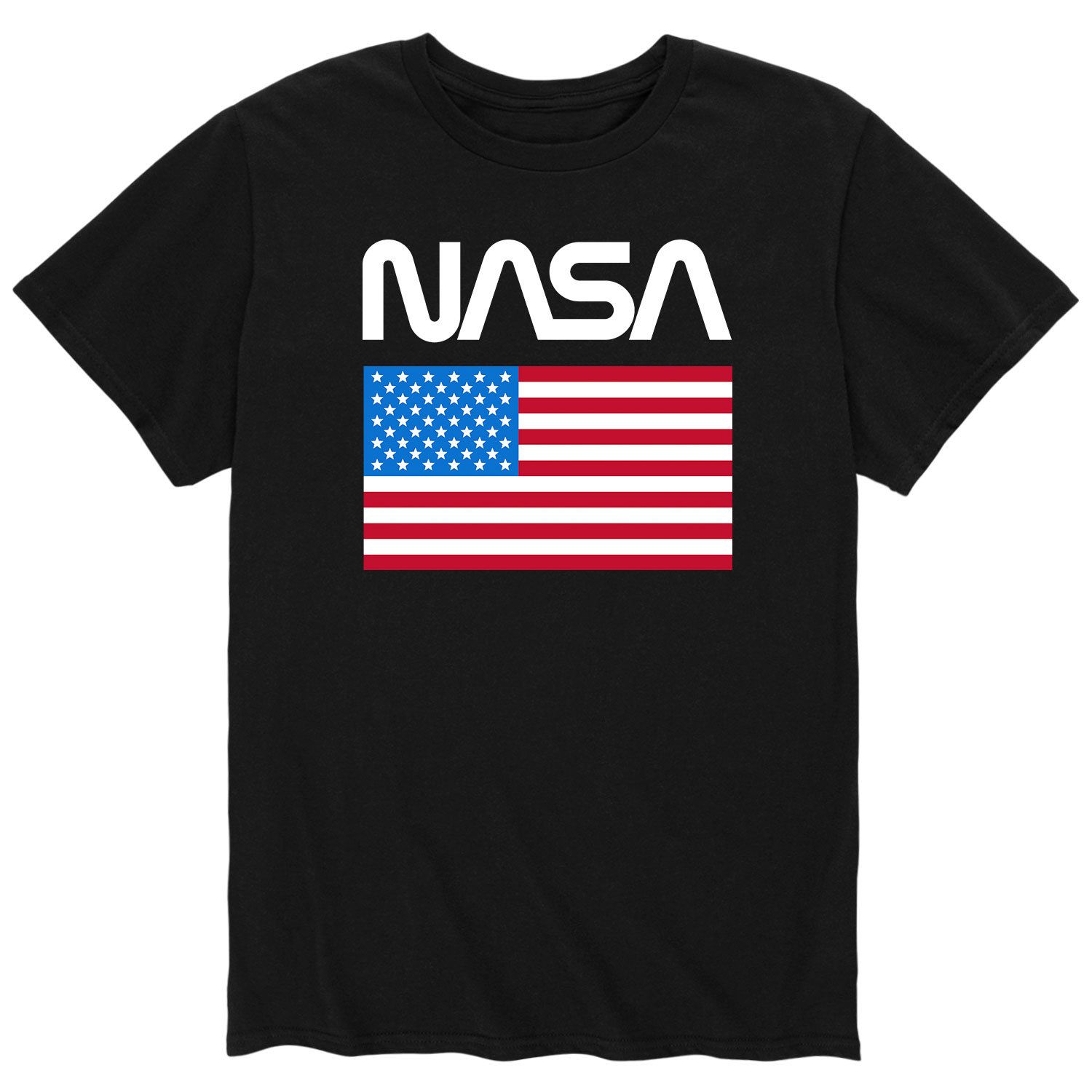 Мужская футболка NASA с американским флагом Licensed Character