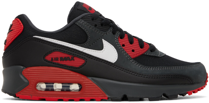 

Черно-красные кроссовки Air Max 90 Антрацит/Саммит белые Nike, Черный