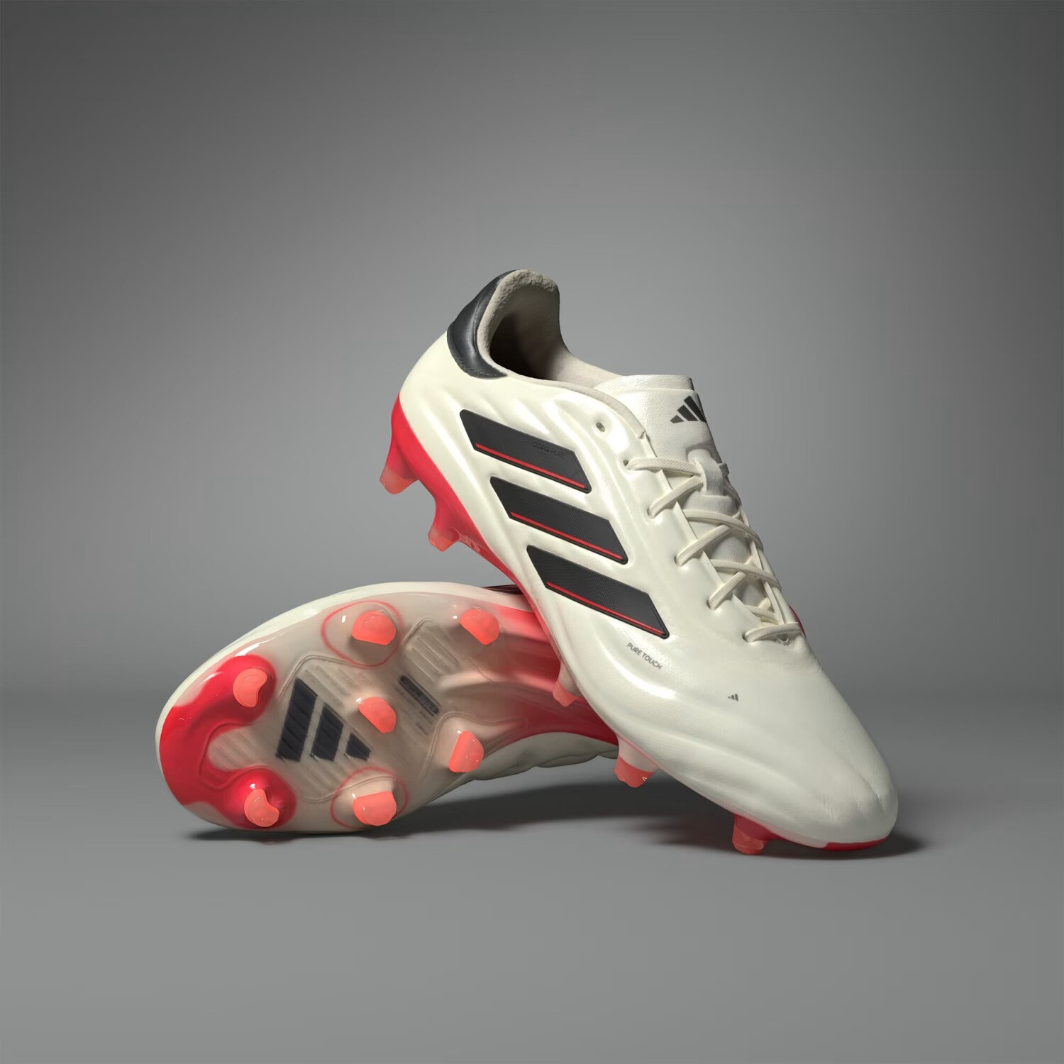 

Кроссовки Copa Pure 2 Elite FG Adidas, цвет Ivory/Core Black/Solar Red