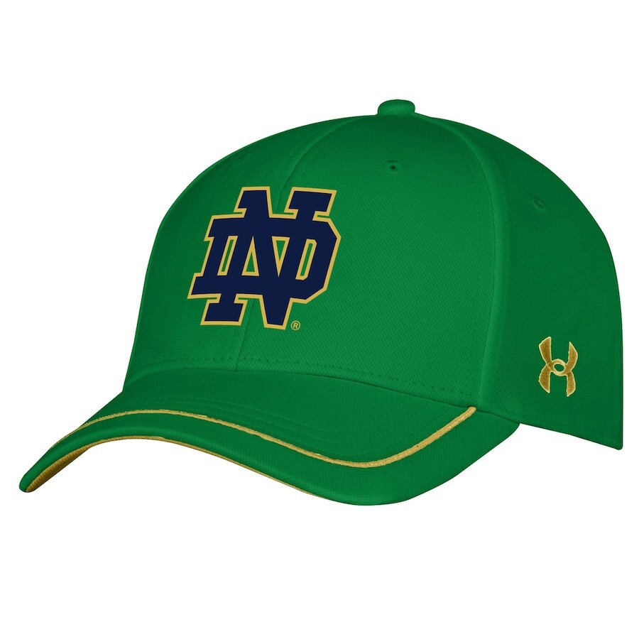 

Бейсболка Under Armour Notre Dame Fighting Irish, зеленый