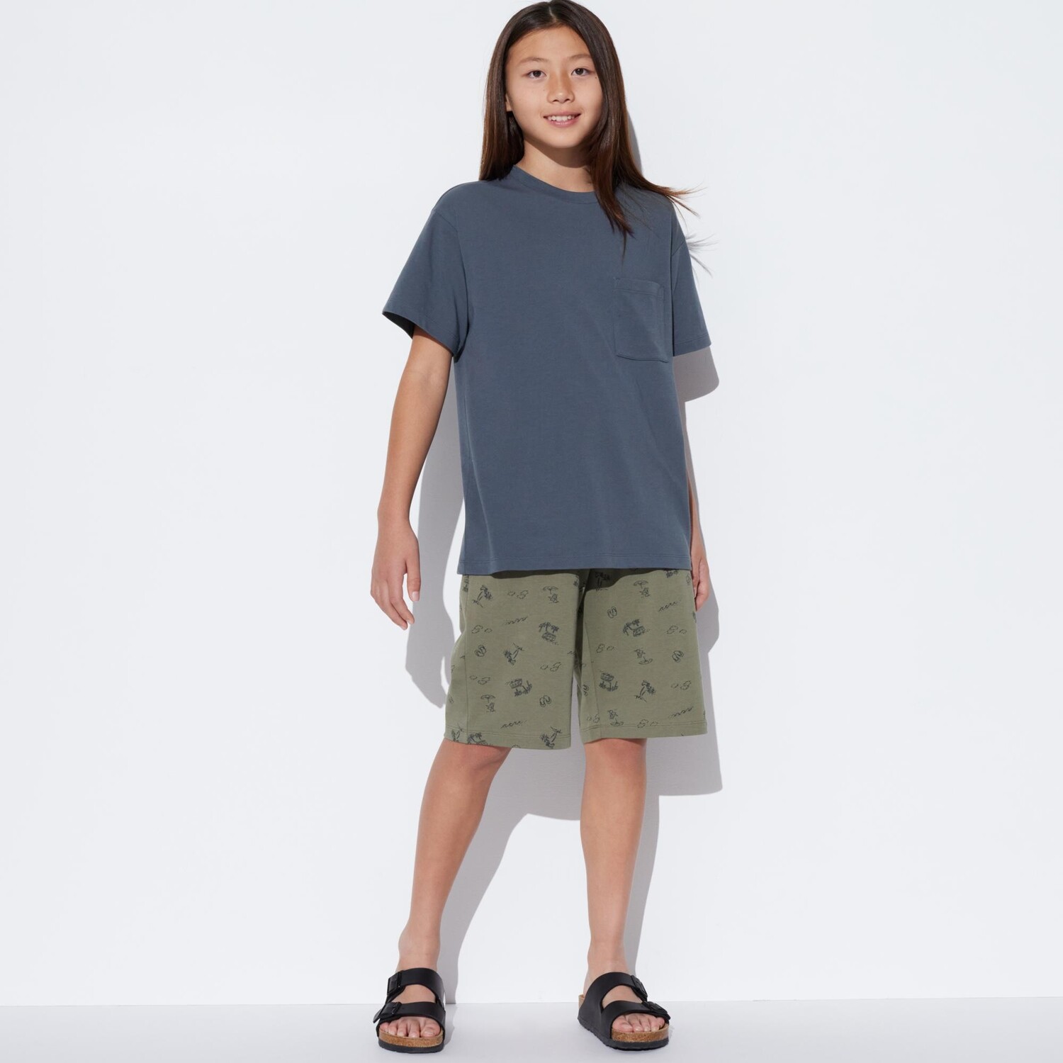 

Комплект UNIQLO AIRism из смесового хлопка, темно-серый