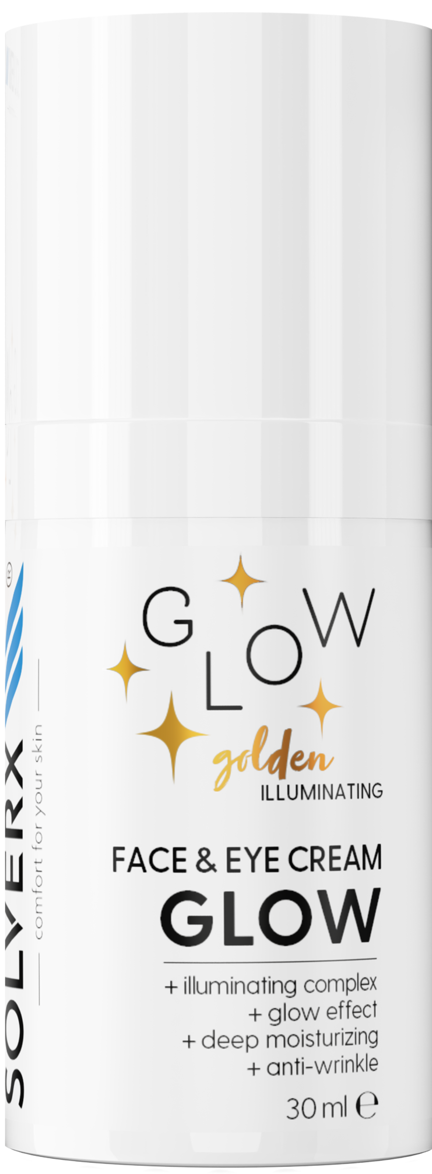 Осветляющий крем для лица Solverx Golden Glow, 30 мл