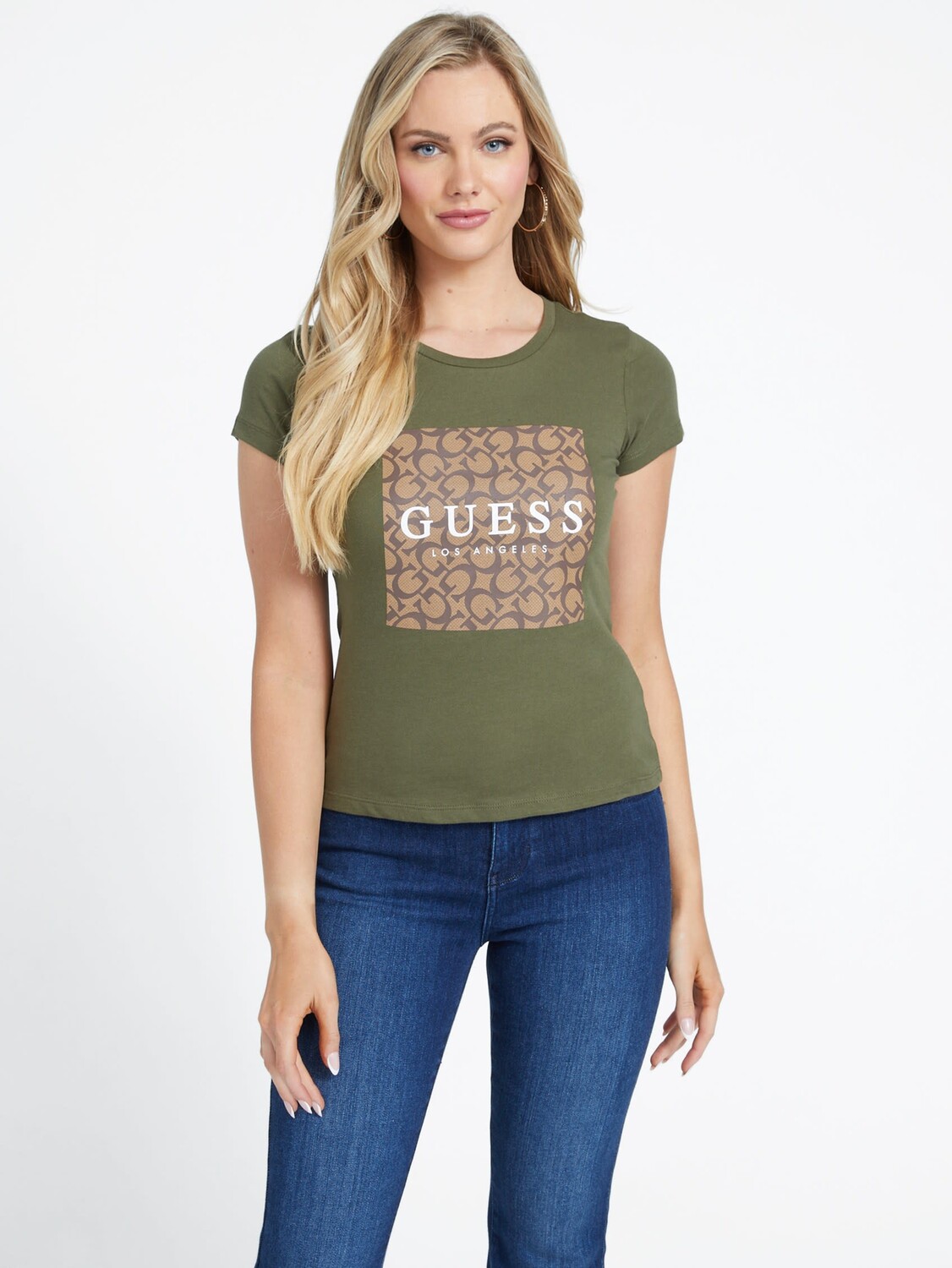 

Футболка с логотипом Orley Guess Factory, цвет Dusty Sage