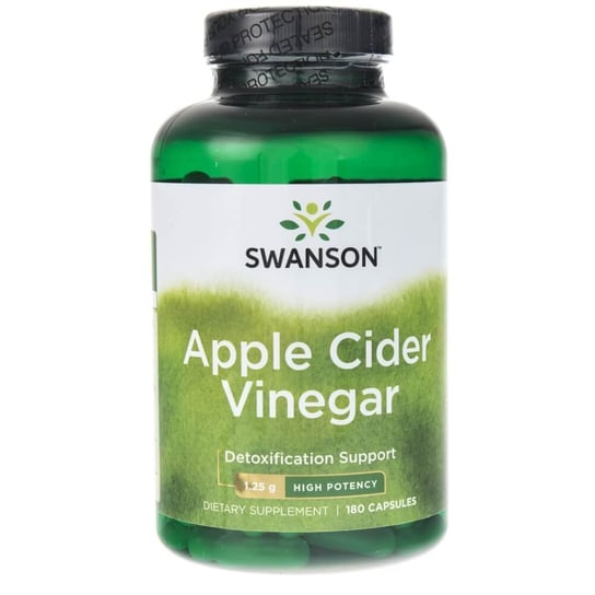 Яблочный уксус Swanson, 625 мг, 180 капсул swanson яблочный уксус двойной крепости 30 таблеток