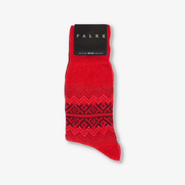 Трикотажные носки с узором Inverness Falke, красный спортивные носки inverness falke песчаник