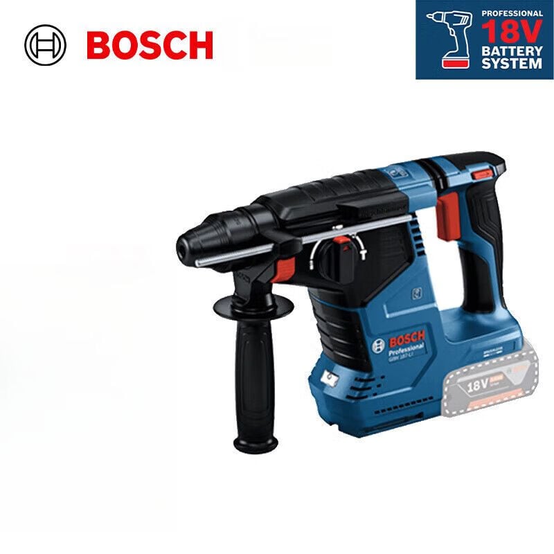 Бесщеточный электрический молот Bosch GBH 187-LI, перезаряжаемый литиевый электрический молоток, многофункциональная ударная дрель с четырьмя ямами, электрический кирка высокой мощности