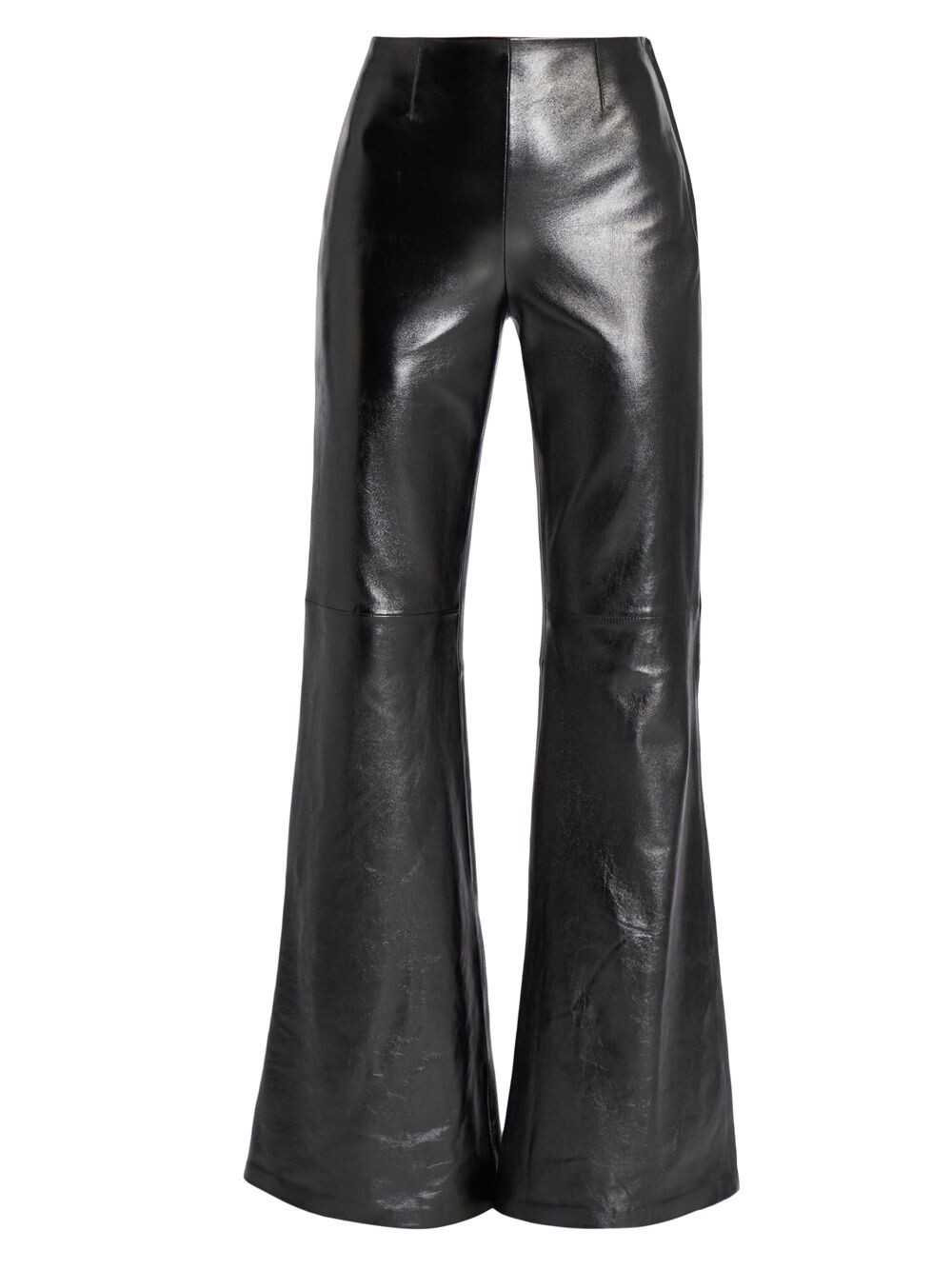 

Кожаные расклешенные брюки Lazos Acne Studios, черный