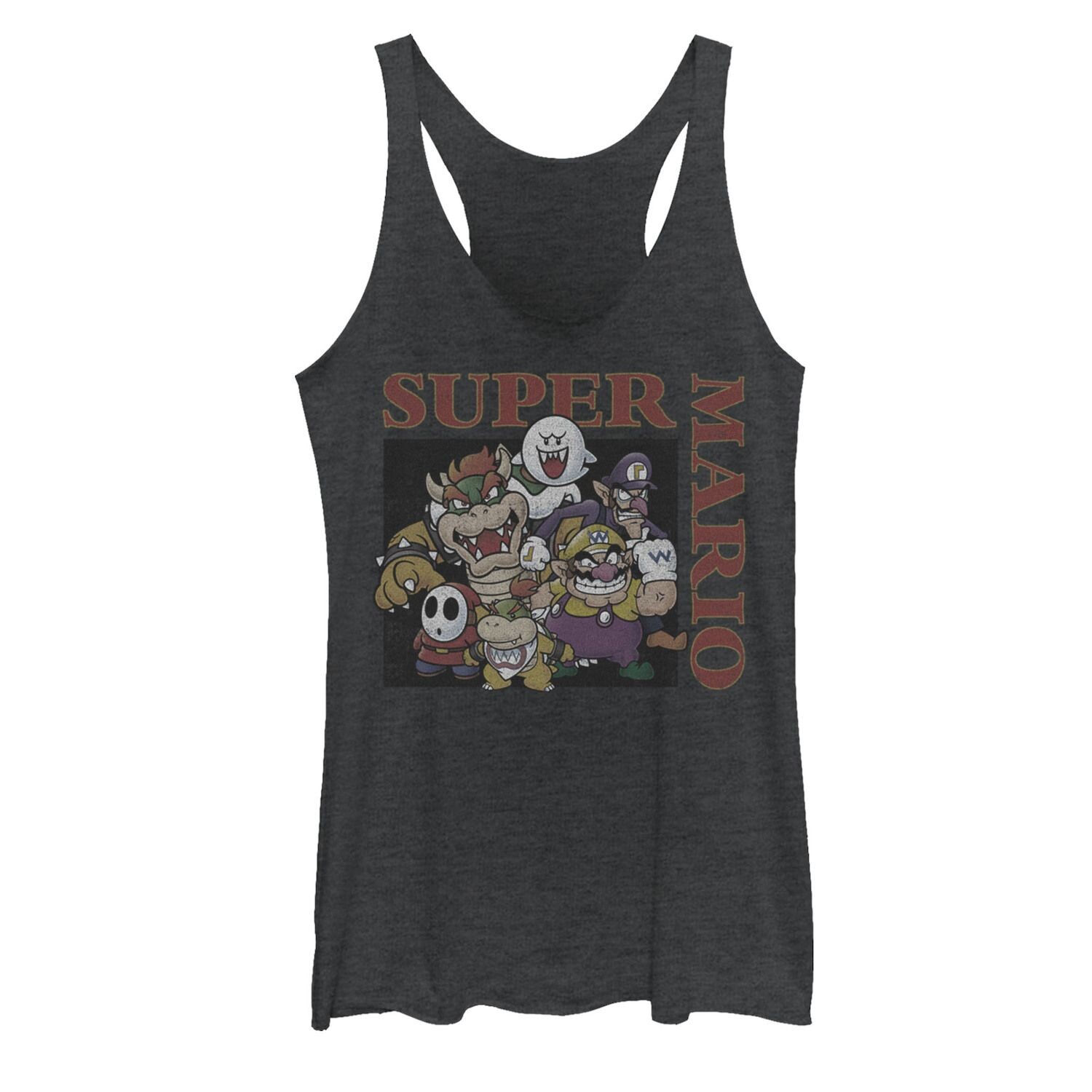 

Винтажная майка с графическим изображением Bad Guys для Nintendo Super Mario для юниоров Licensed Character