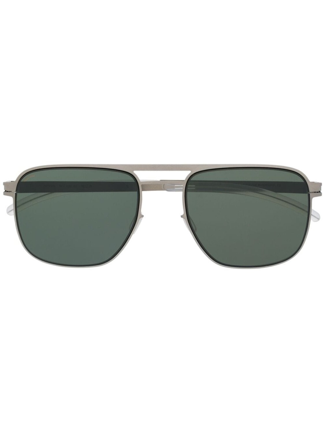 

Mykita солнцезащитные очки в квадратной оправе с затемненными линзами, серебристый