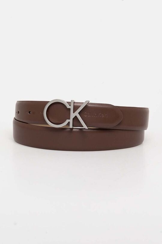 

Кожаный ремень Calvin Klein, коричневый