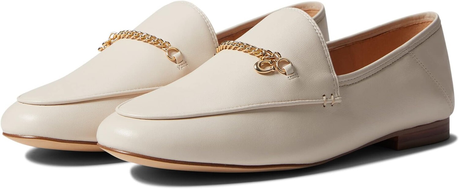 

Лоферы Hanna Leather Loafer COACH, цвет Chalk