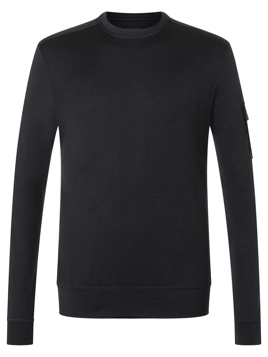 

Рубашка super.natural Merino Pullover, черный