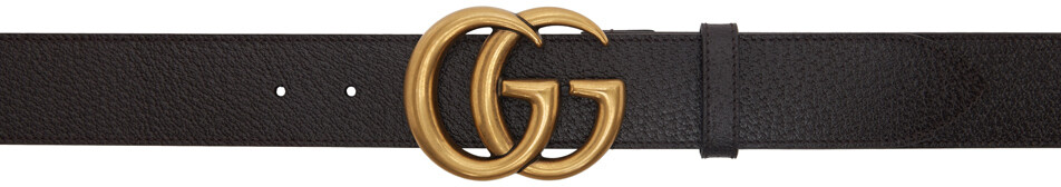 

Коричневый ремень с узором GG Marmont Gucci, цвет Brown